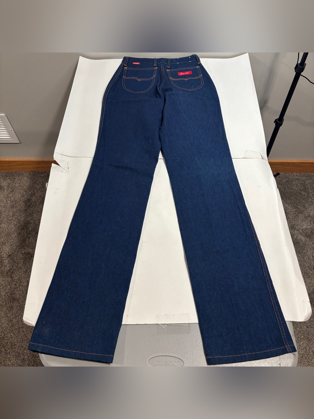 Rare Vintage 70s Chemin De Fer Jeans 29 XL 26x35 Cut 596